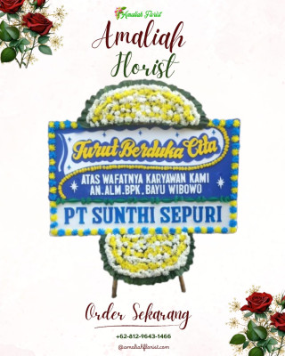 Papan Bunga Duka di Kencana